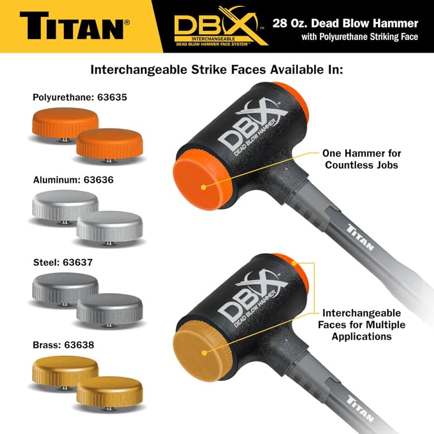 Amazon.com: Titan DBX 63628 28oz Dead Blow Hammer with